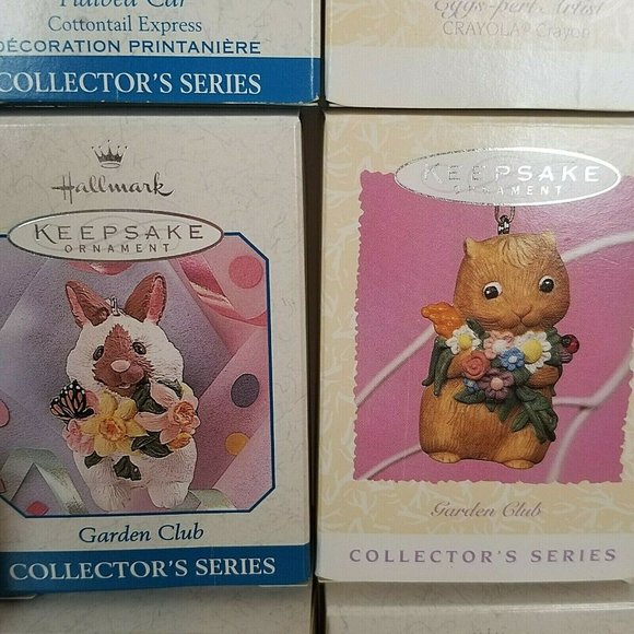 Hallmark Easter Ornaments Lot Of 17 within 14 Original Boxes Vintage - Picture 6 of 9